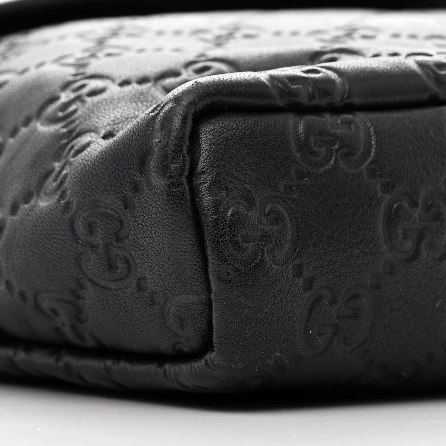 Guccissima Small Flap Messenger Bag Black
