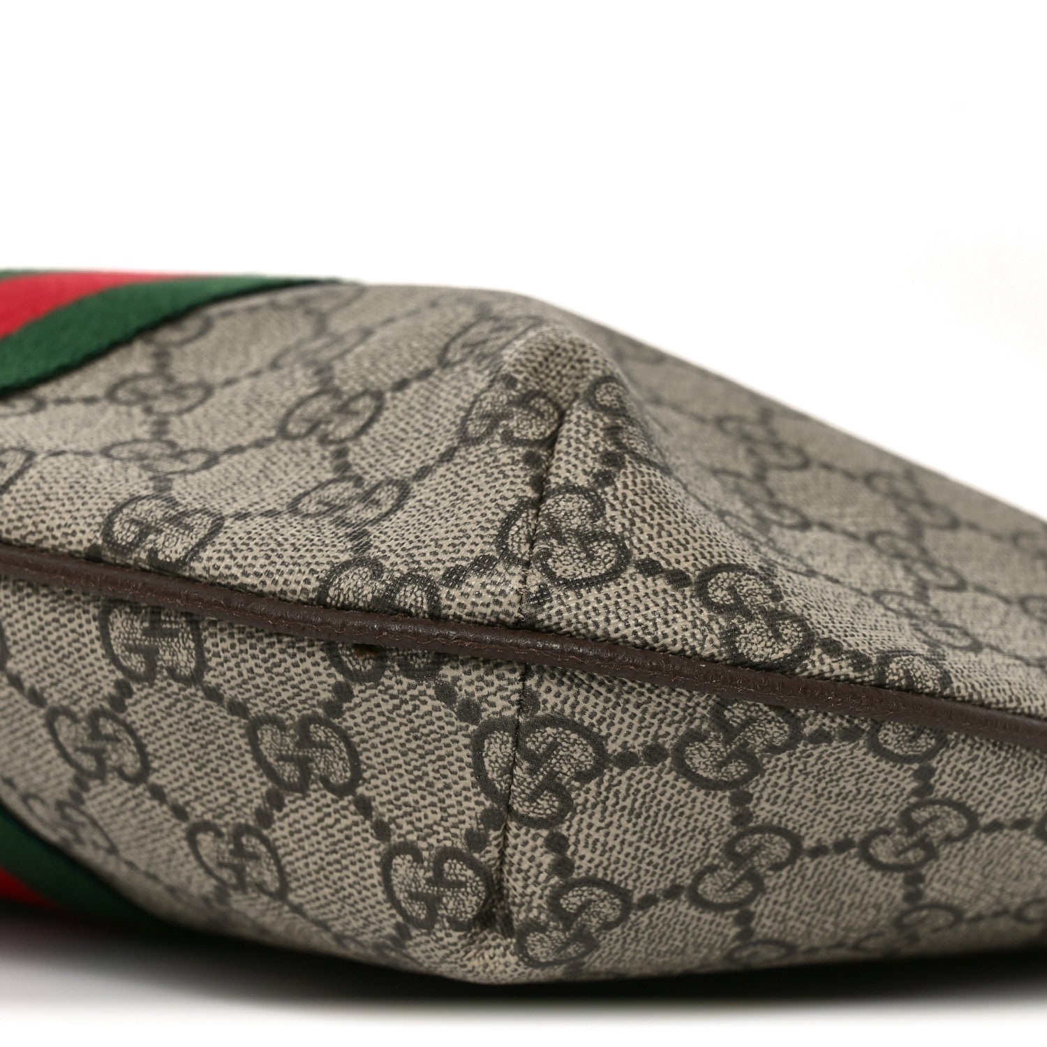 Gucci GG Supreme Monogram Web Small Ophidia Half Moon Hobo Brown 9 of 9
