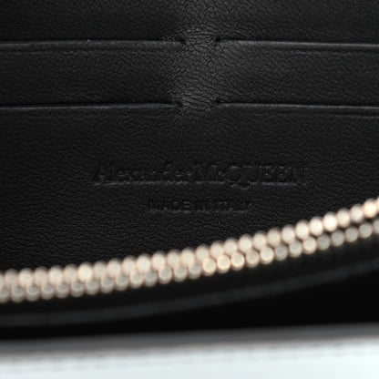 Alexander McQueen Silky Amish Grain Calfskin Skull Wallet on Chain Duck Egg 6 of 11