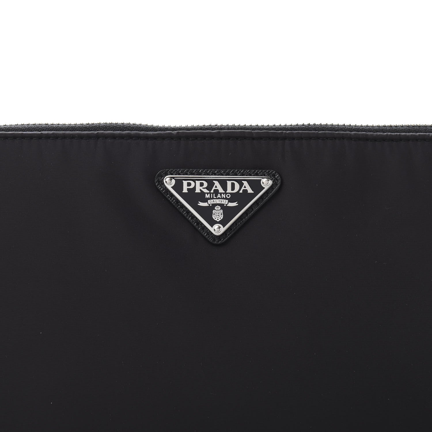 Prada Tessuto Nylon Flat Pouch Black 9 of 9
