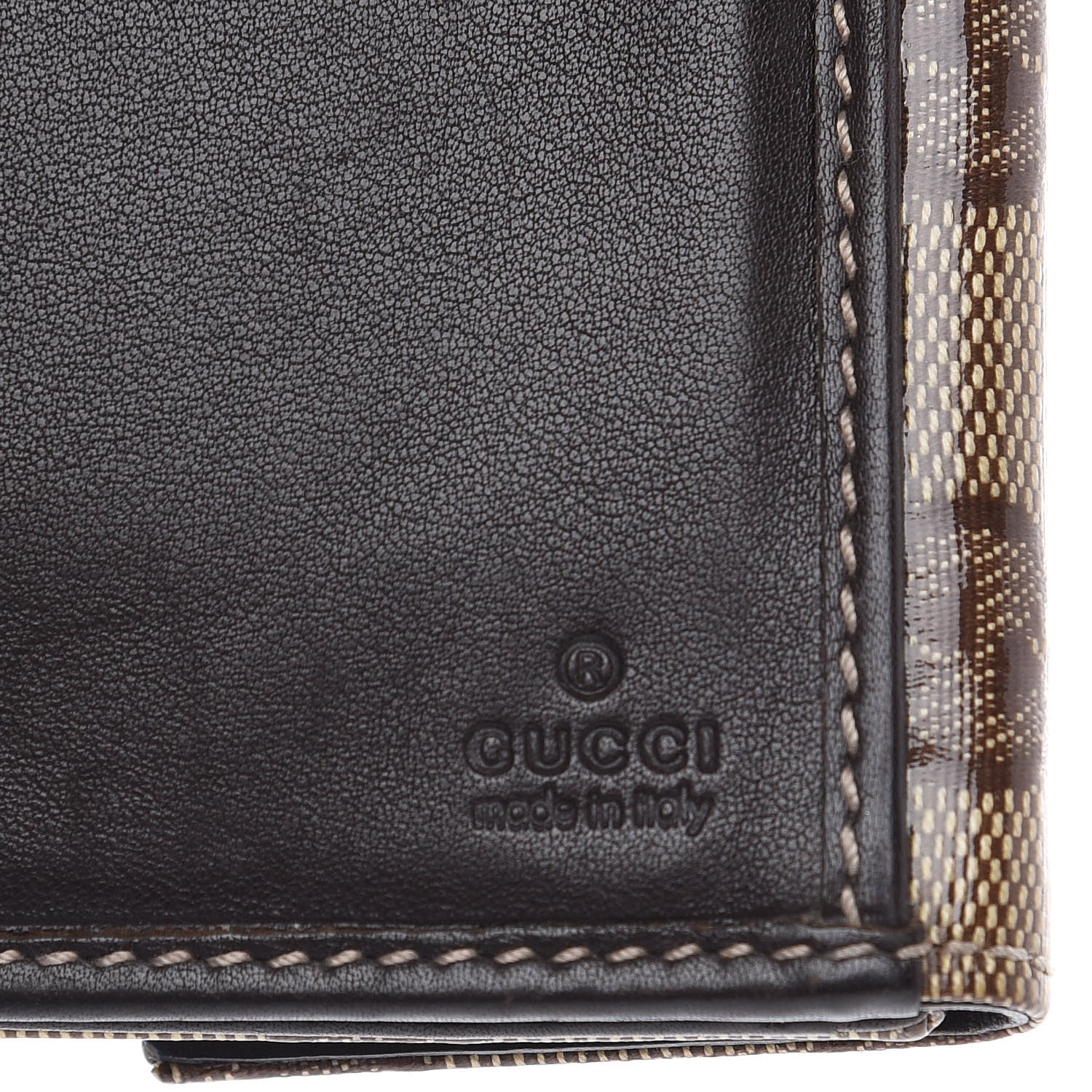 Gucci Crystal Monogram Hysteria Continental Wallet Brown 6 of 8