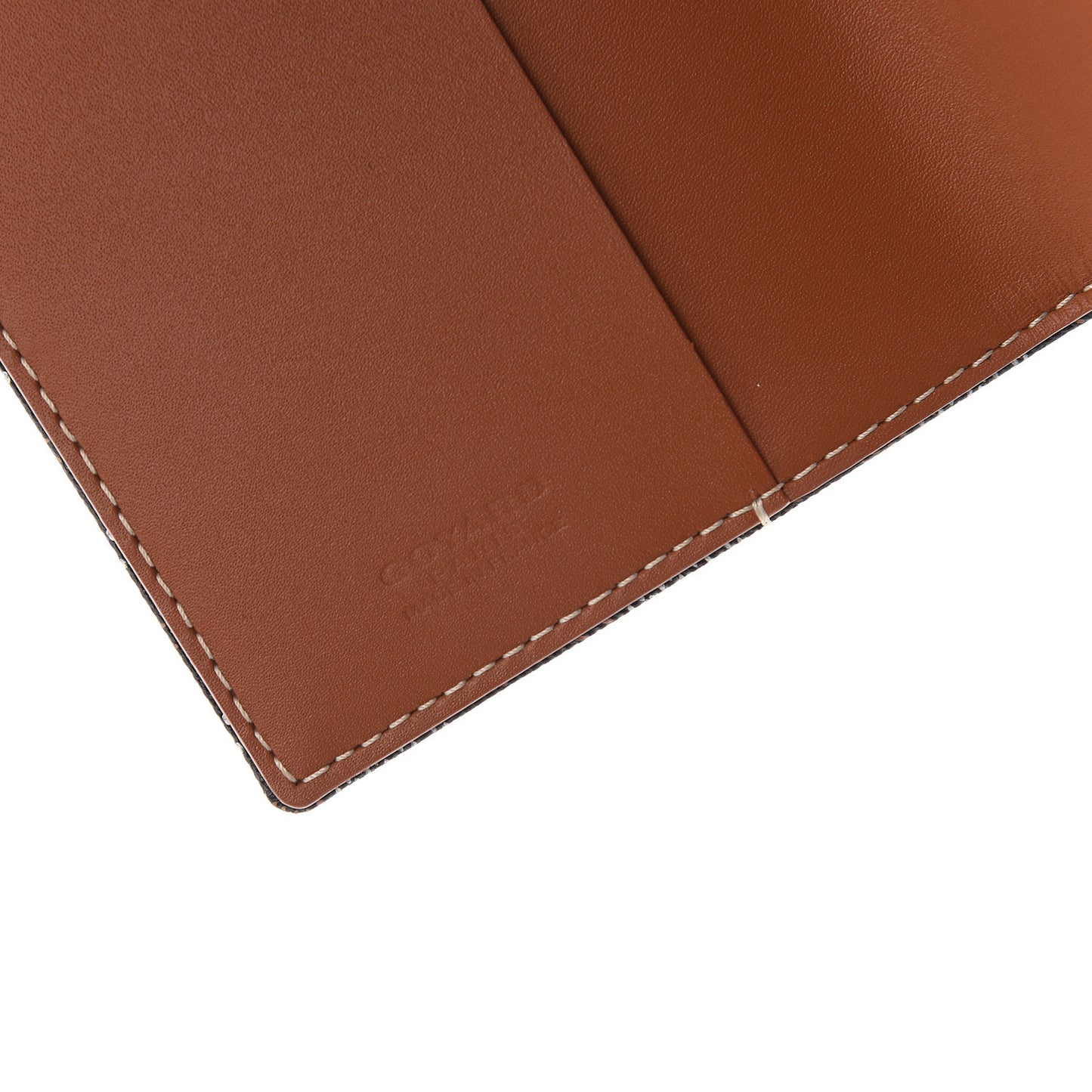 Goyardine Passport Holder Black Gold