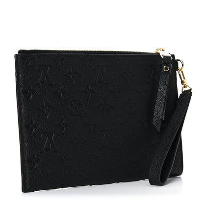 Louis Vuitton Empreinte Pochette Melanie MM Black 3 of 12