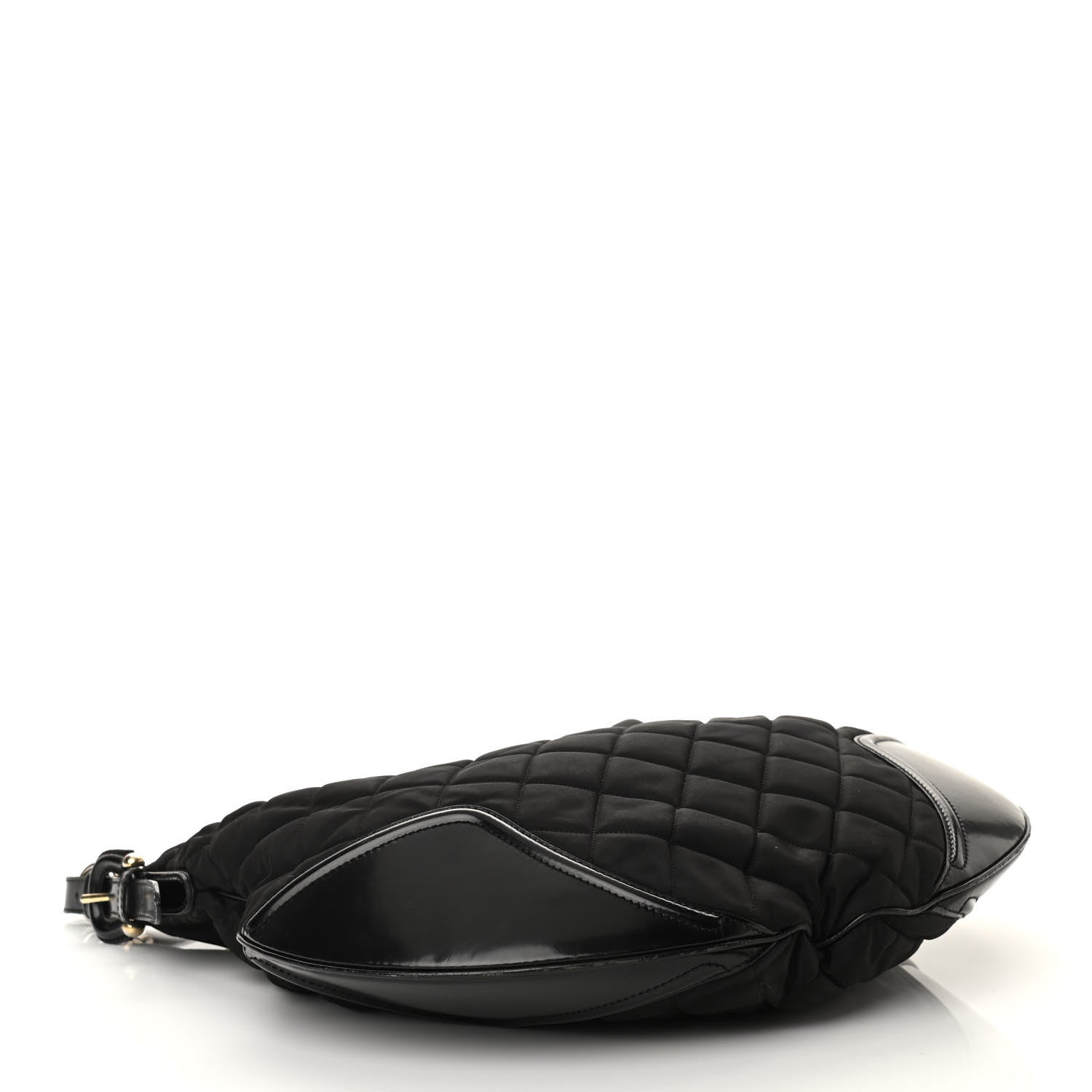 Burberry Nylon Calfskin Quilted Hoxton Hobo Black 4 of 12
