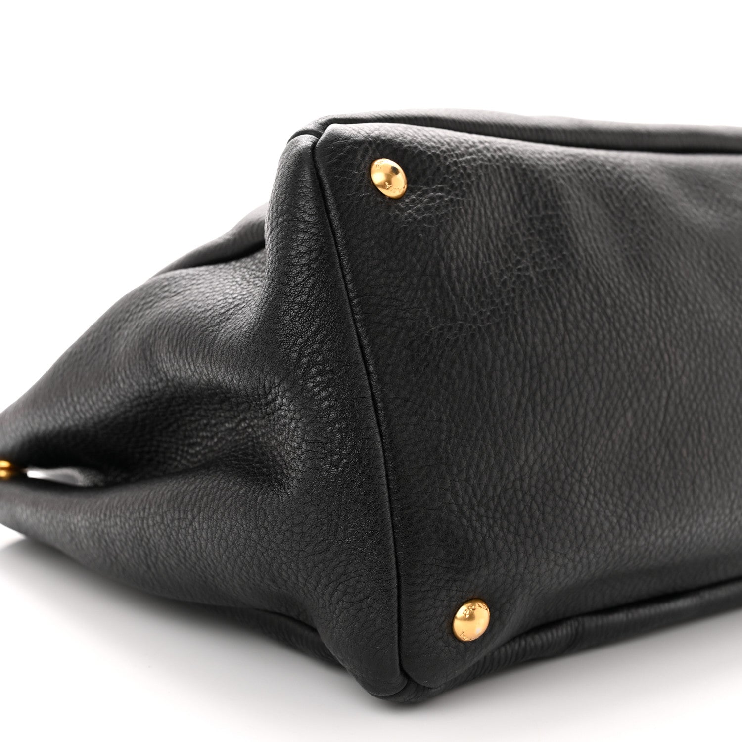 Prada Vitello Daino Tote Black 9 of 10