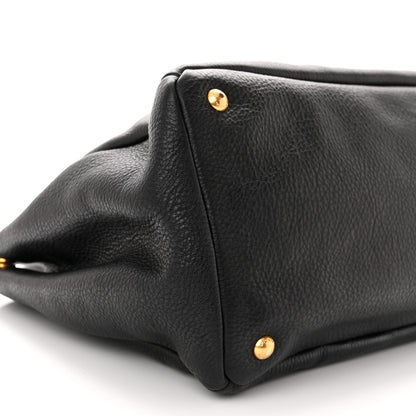 Prada Vitello Daino Tote Black 9 of 10