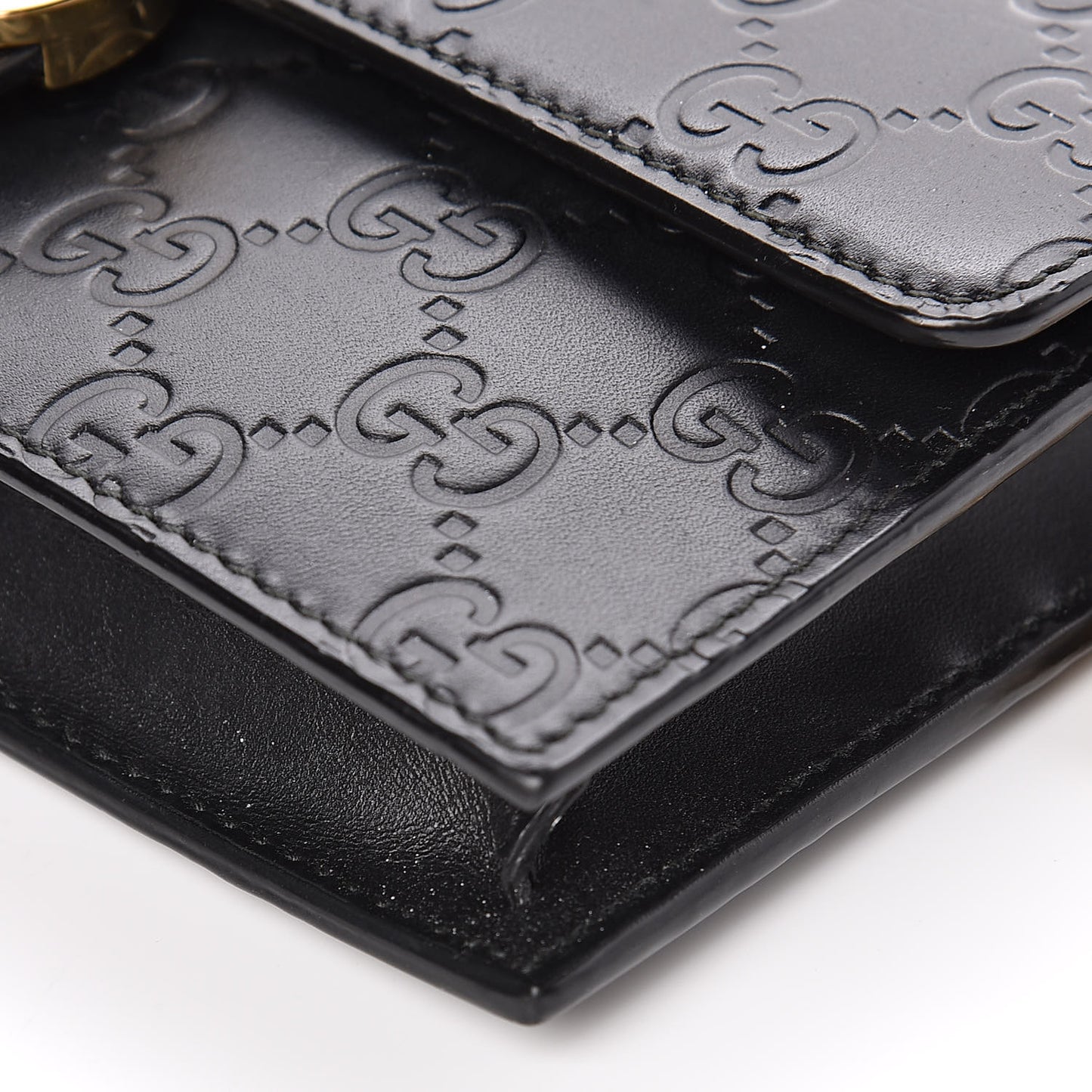 Guccissima Icon Chain Wallet Black