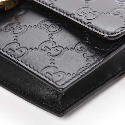 Gucci Guccissima Icon Chain Wallet Black 10 of 14