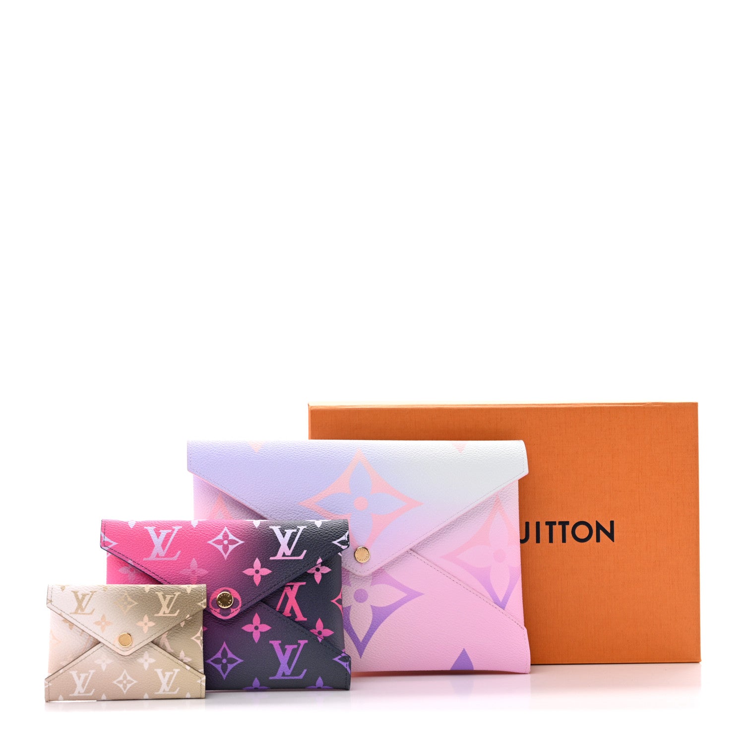 Louis Vuitton Monogram Giant Spring In The City Kirigami Pochette Set Sunrise Pastel Midnight Fuchsia Sunset Kaki 9 of 9