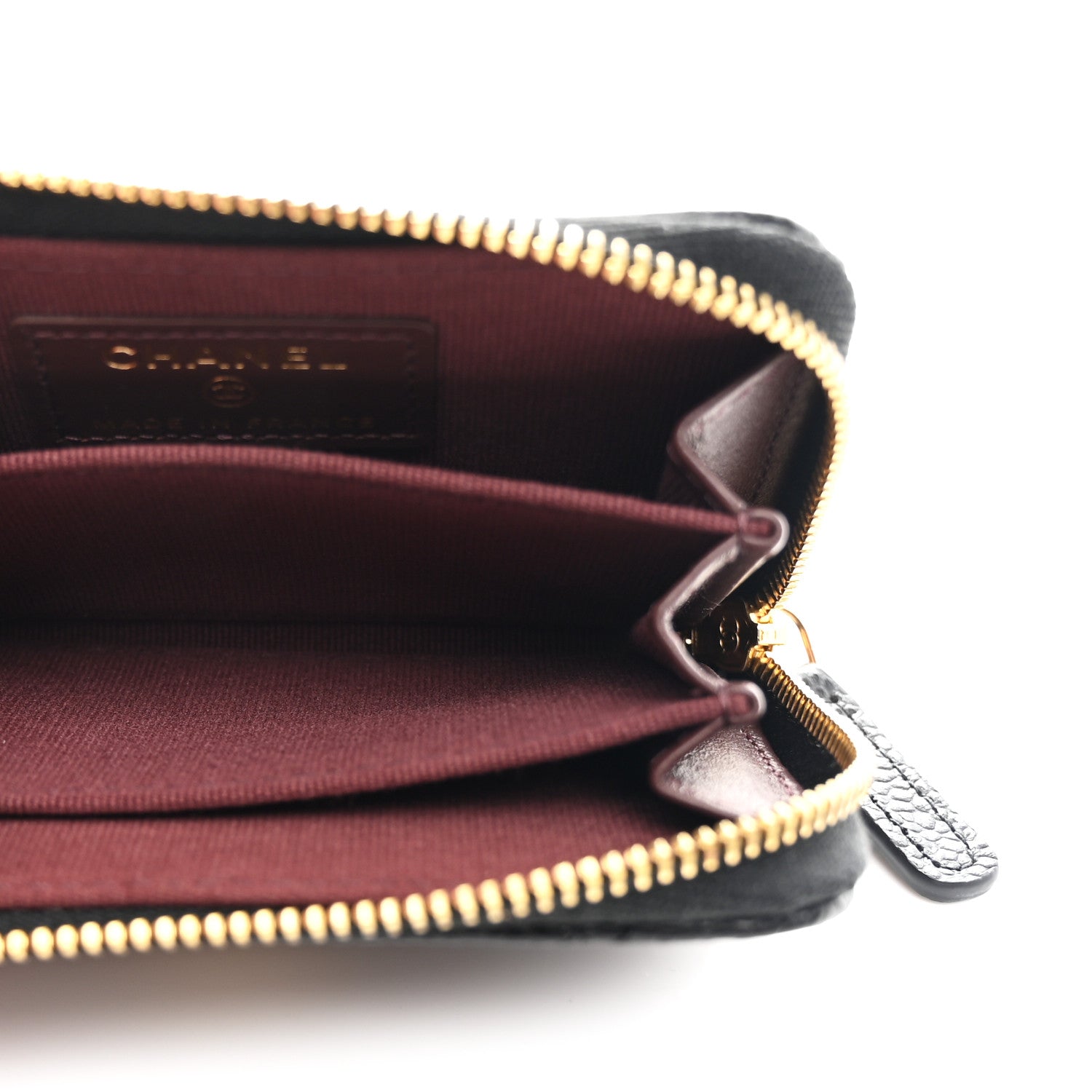 Chanel Caviar Quilted Zip Coin Purse Black 5 of 8