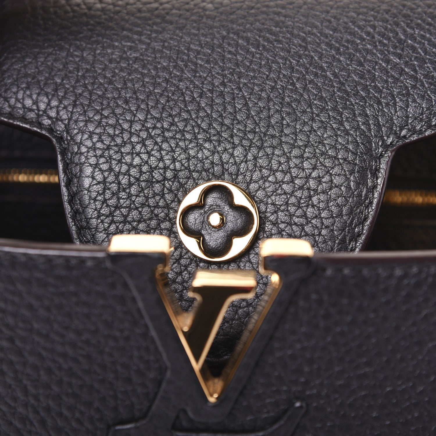 Louis Vuitton Taurillon Capucines BB Black 12 of 12