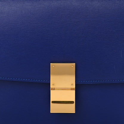 Celine Liege Calfskin Medium Classic Box Flap Bag Indigo 8 of 11