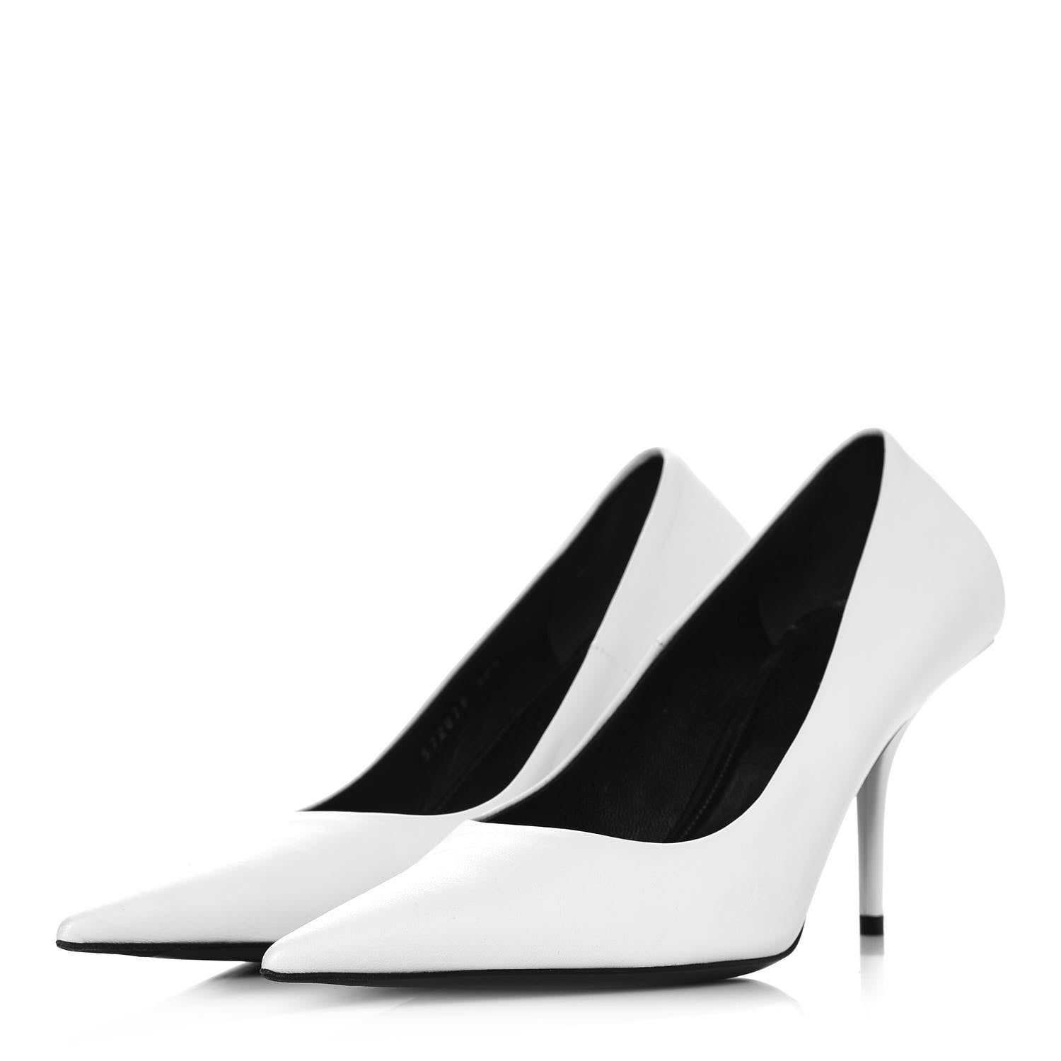 Balenciaga Soft Nappa Square Knife 80mm Pumps 38.5 White 3 of 9