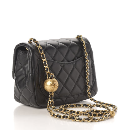 Chanel Lambskin Quilted Mini Pearl Crush Flap Black 3 of 12