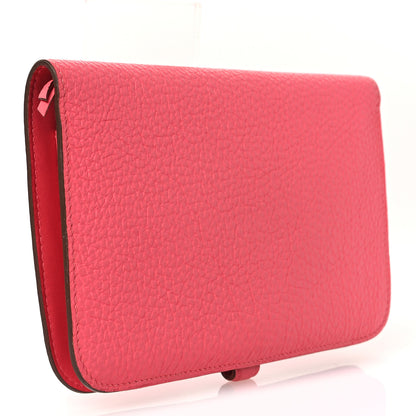 Hermes Togo Dogon Duo Wallet Rose Lipstick 4 of 10