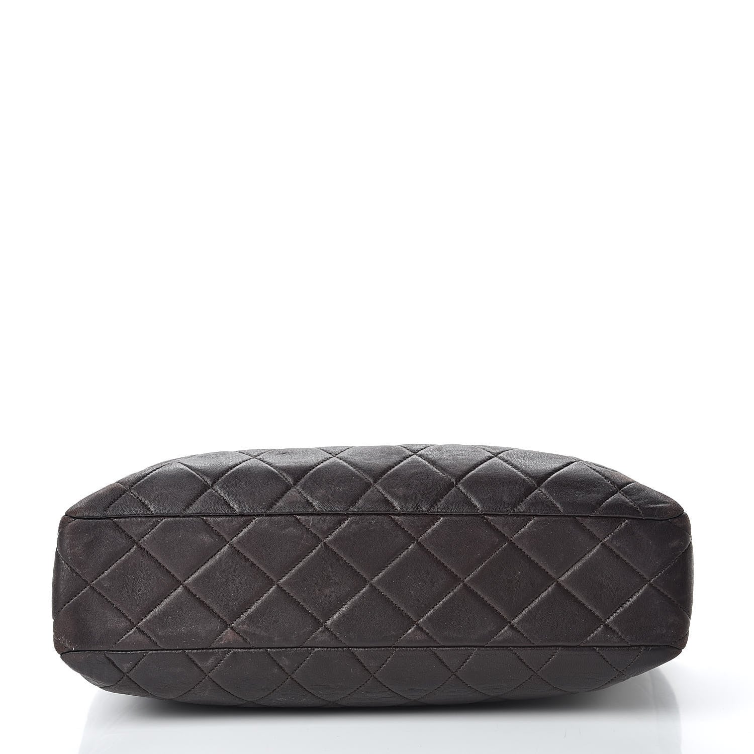 Chanel Lambskin Quilted Tote Brown 15 of 16