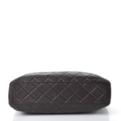 Chanel Lambskin Quilted Tote Brown 15 of 16