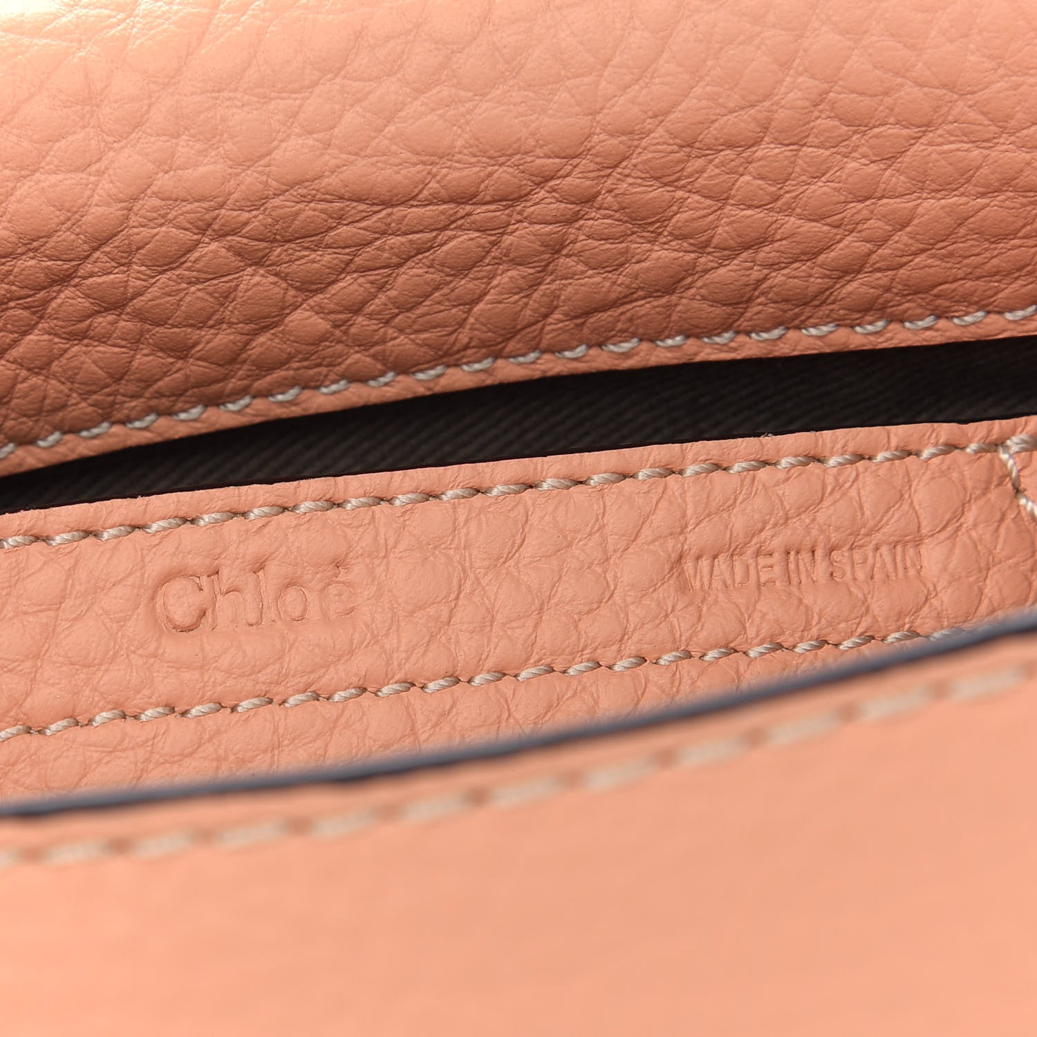 Chloe Calfskin Mini Marcie Round Crossbody Bag Peach Bloom 6 of 10