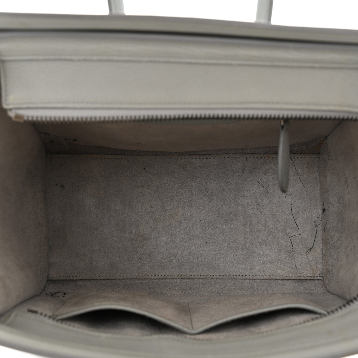 Drummed Calfskin Micro Luggage Sky
