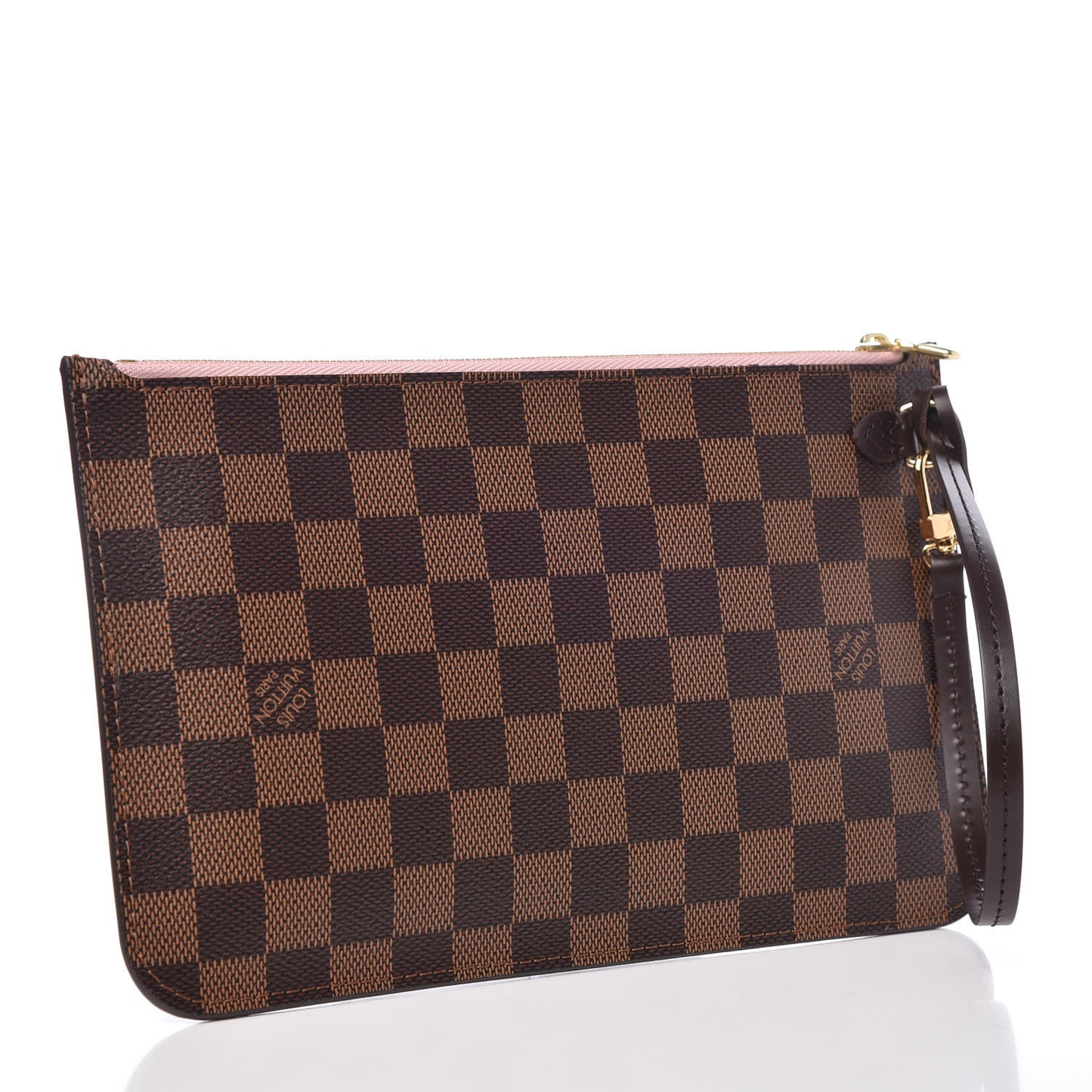 Damier Ebene Neverfull MM GM Pochette Rose Ballerine