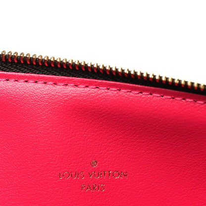 Louis Vuitton Monogram Felicie Chain Wallet Zippered Insert Fuchsia 6 of 7