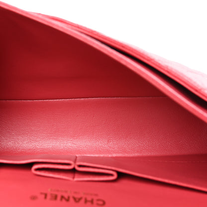Chanel Caviar Quilted Medium Double Flap Dark Pink 5 of 10