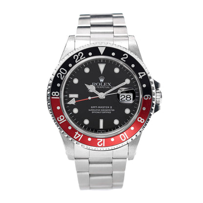Rolex Stainless Steel 40mm Oyster Perpetual Date GMT Master II Coke Watch 16710 1 of 6