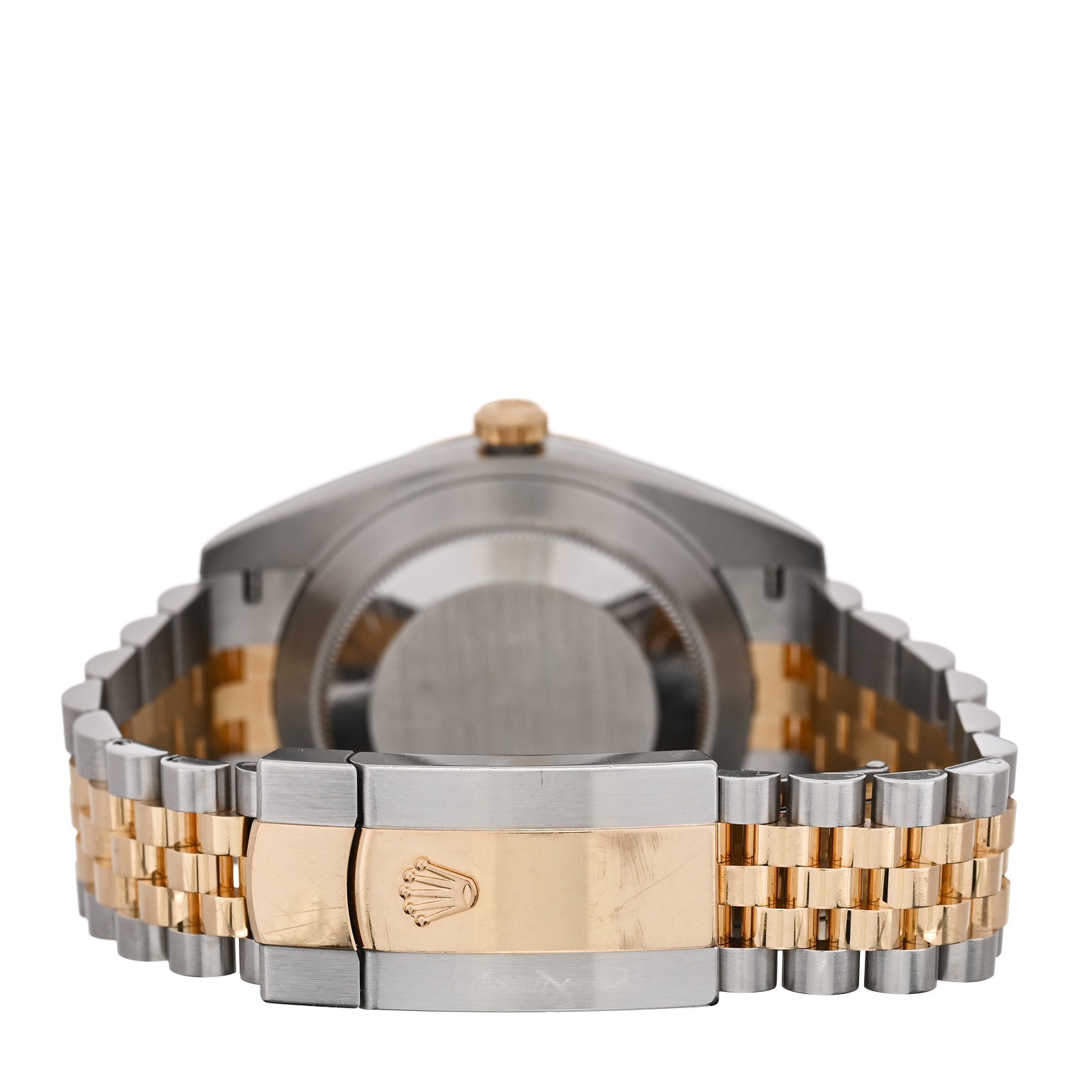 Rolex Stainless Steel 18K Yellow Gold Diamond 41mm Oyster Perpetual Datejust Watch Black 126333 3 of 4