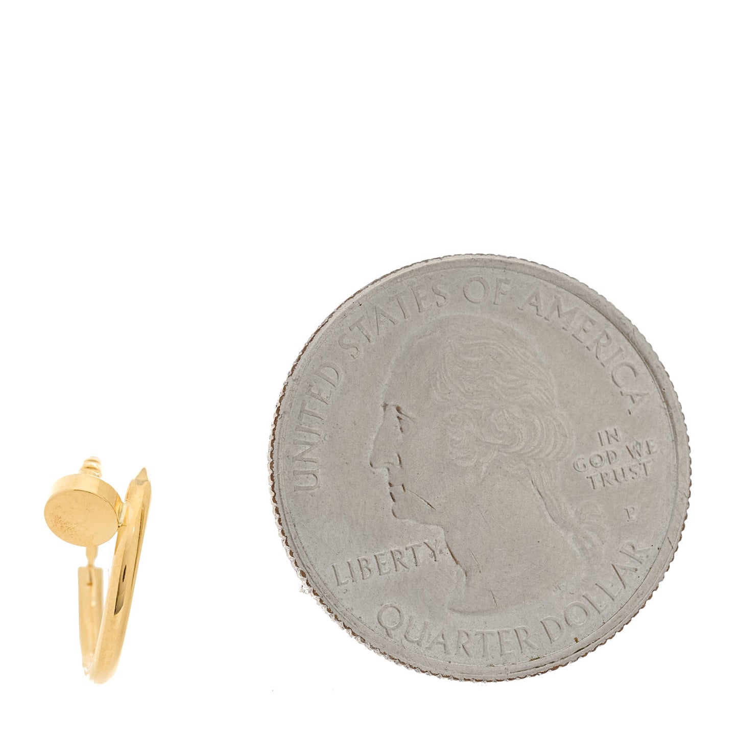 18K Yellow Gold Juste Un Clou Single Hoop Earring