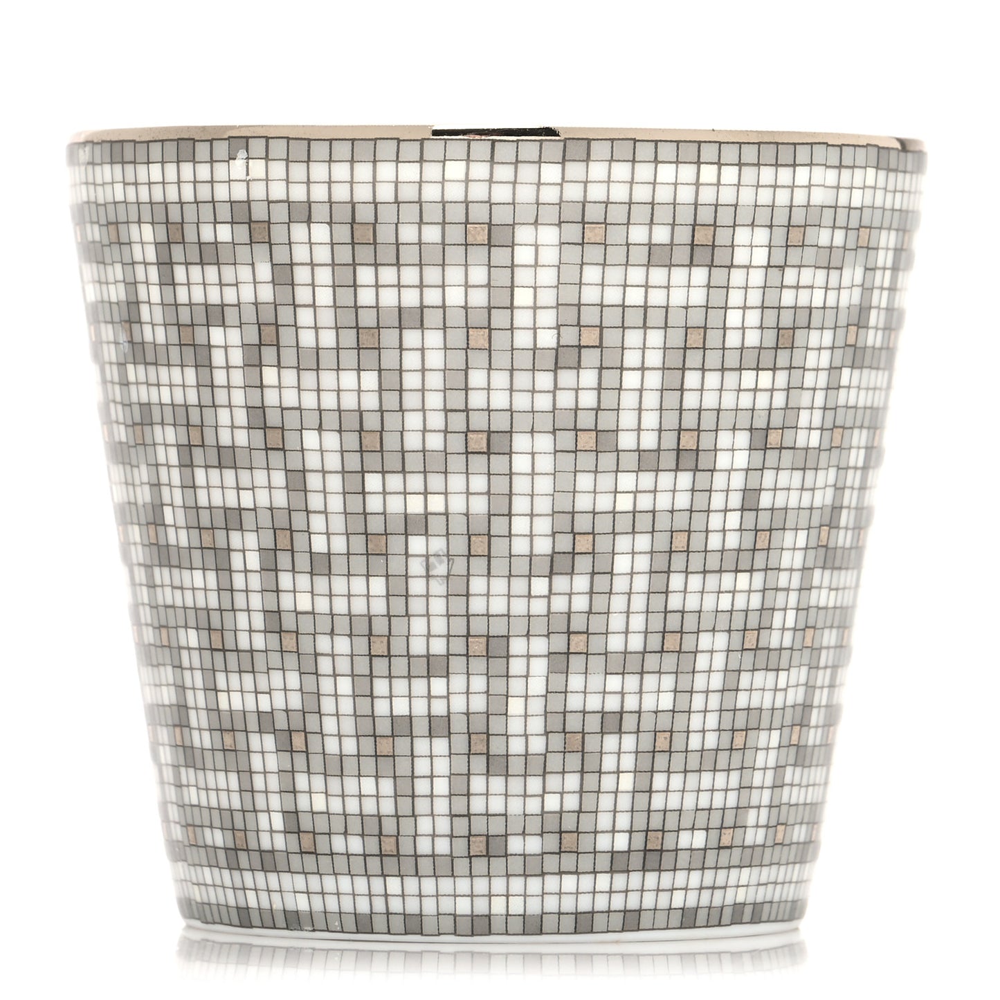 Porcelain Mosaique Au 24 Porcelain Candle Tumbler Platinum