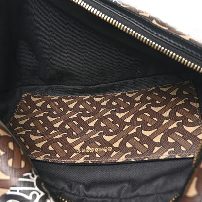 Burberry E-Canvas Monogram Stripe Medium Sonny Bum Bag Bridle Brown 5 of 12