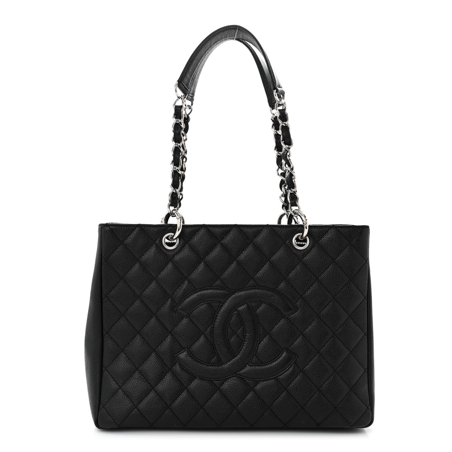 Chanel Caviar Quilted Grand Shopping Tote GST Black 1 of 13