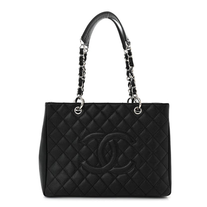 Chanel Caviar Quilted Grand Shopping Tote GST Black 1 of 13