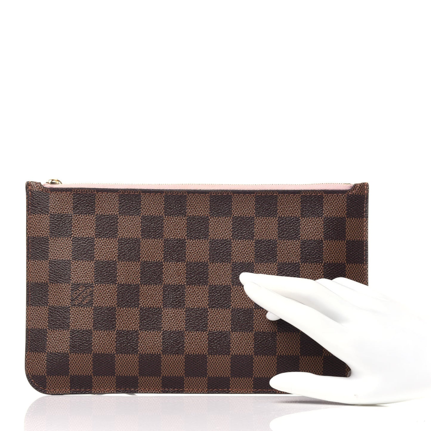 Damier Ebene Neverfull MM GM Pochette Rose Ballerine