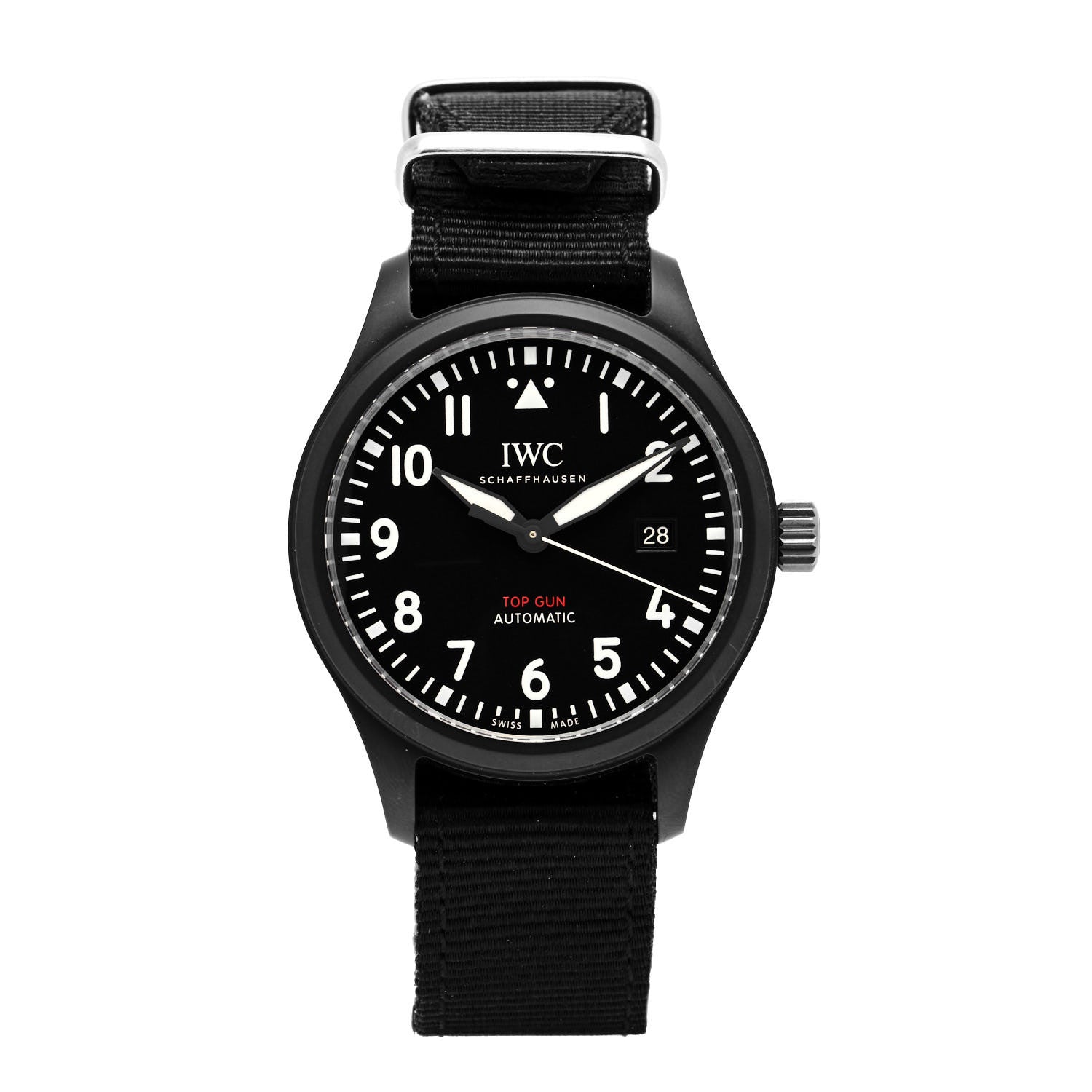 IWC Ceramic Nylon 41mm Top Gun Edition Big Pilot Automatic Watch Black IW326901 1 of 5
