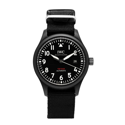 IWC Ceramic Nylon 41mm Top Gun Edition Big Pilot Automatic Watch Black IW326901 1 of 5