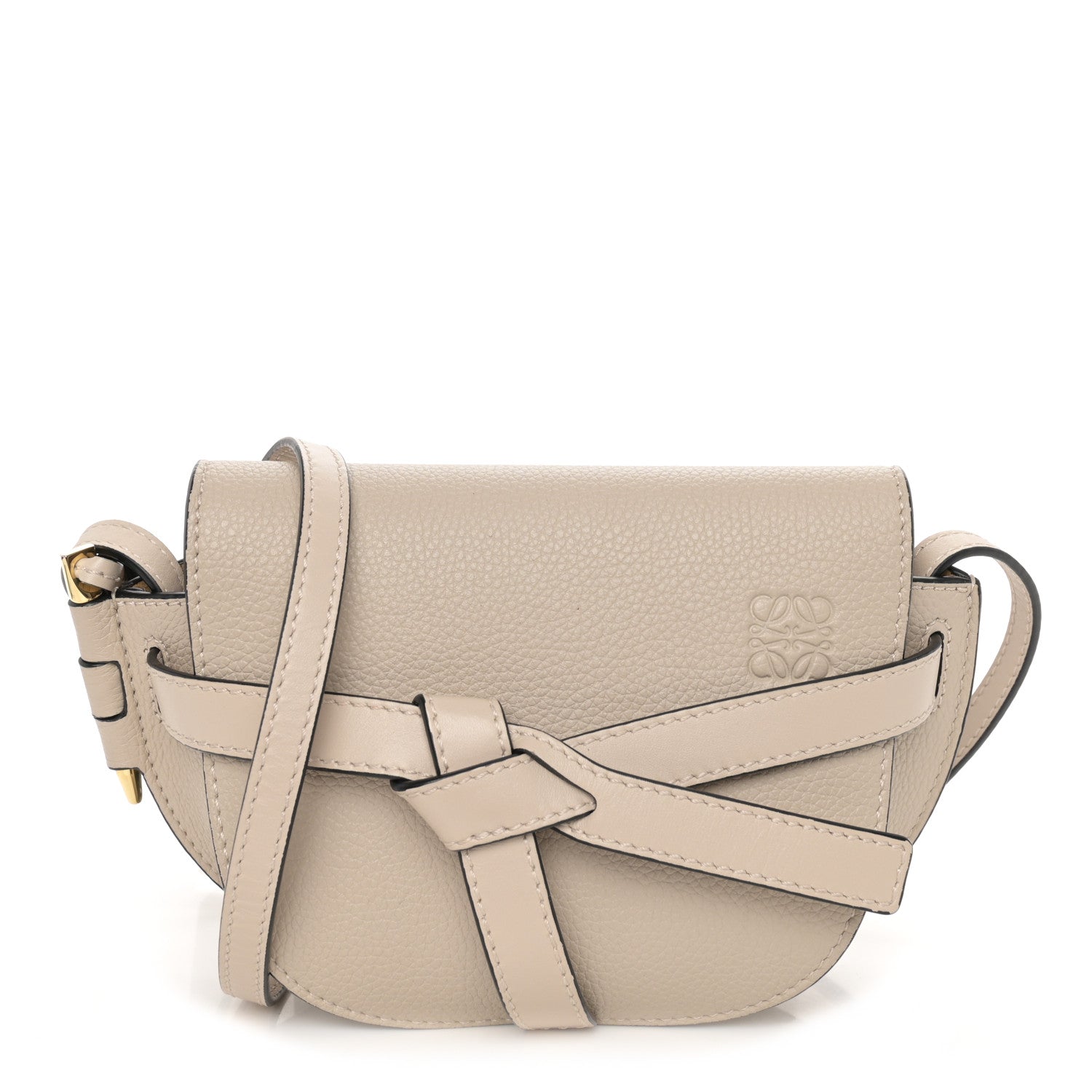 Loewe Grained Calfskin Mini Gate Crossbody Bag Light Oat 1 of 10