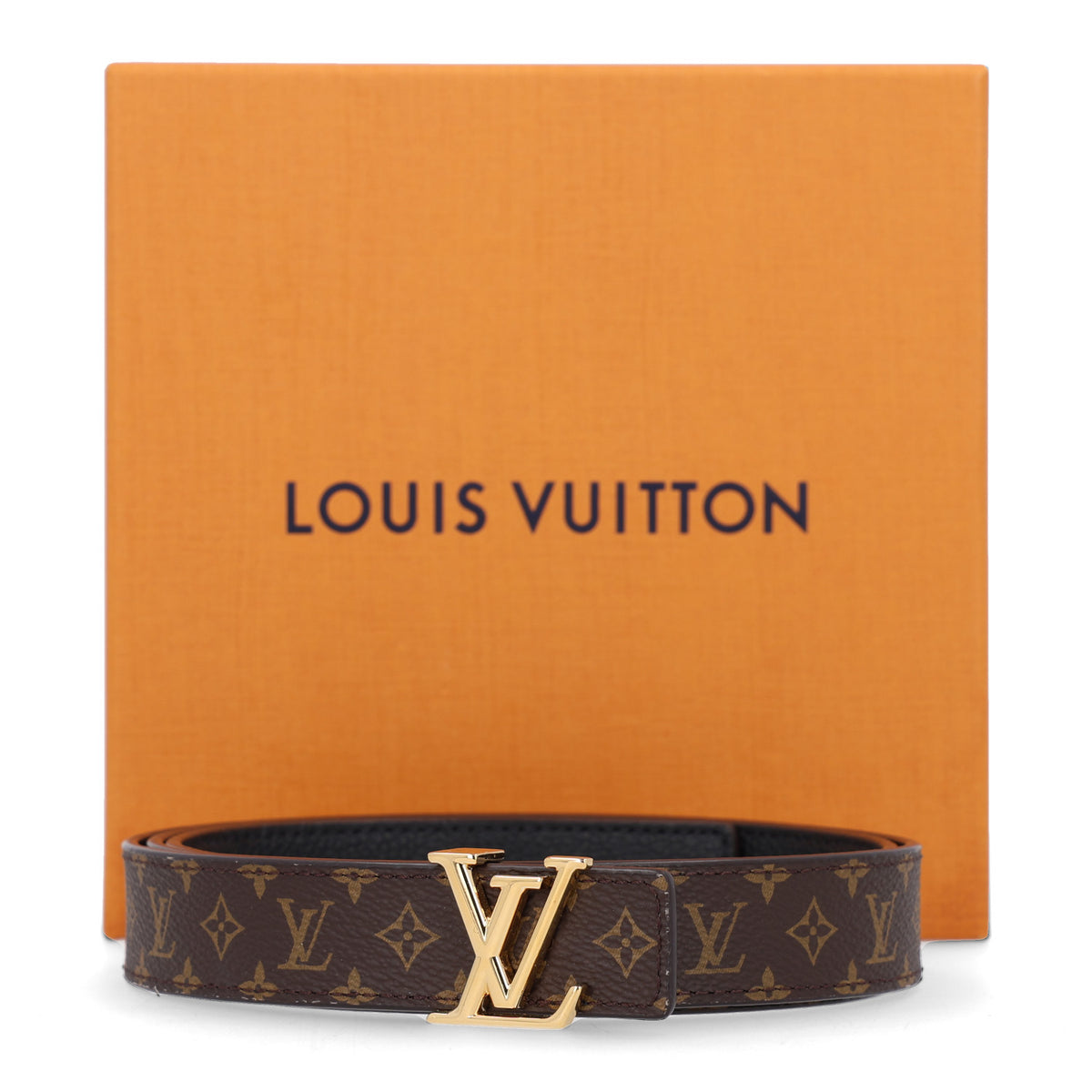 Louis Vuitton Calfskin Monogram 25mm LV Iconic Reversible Belt 95 38 Black 8 of 8