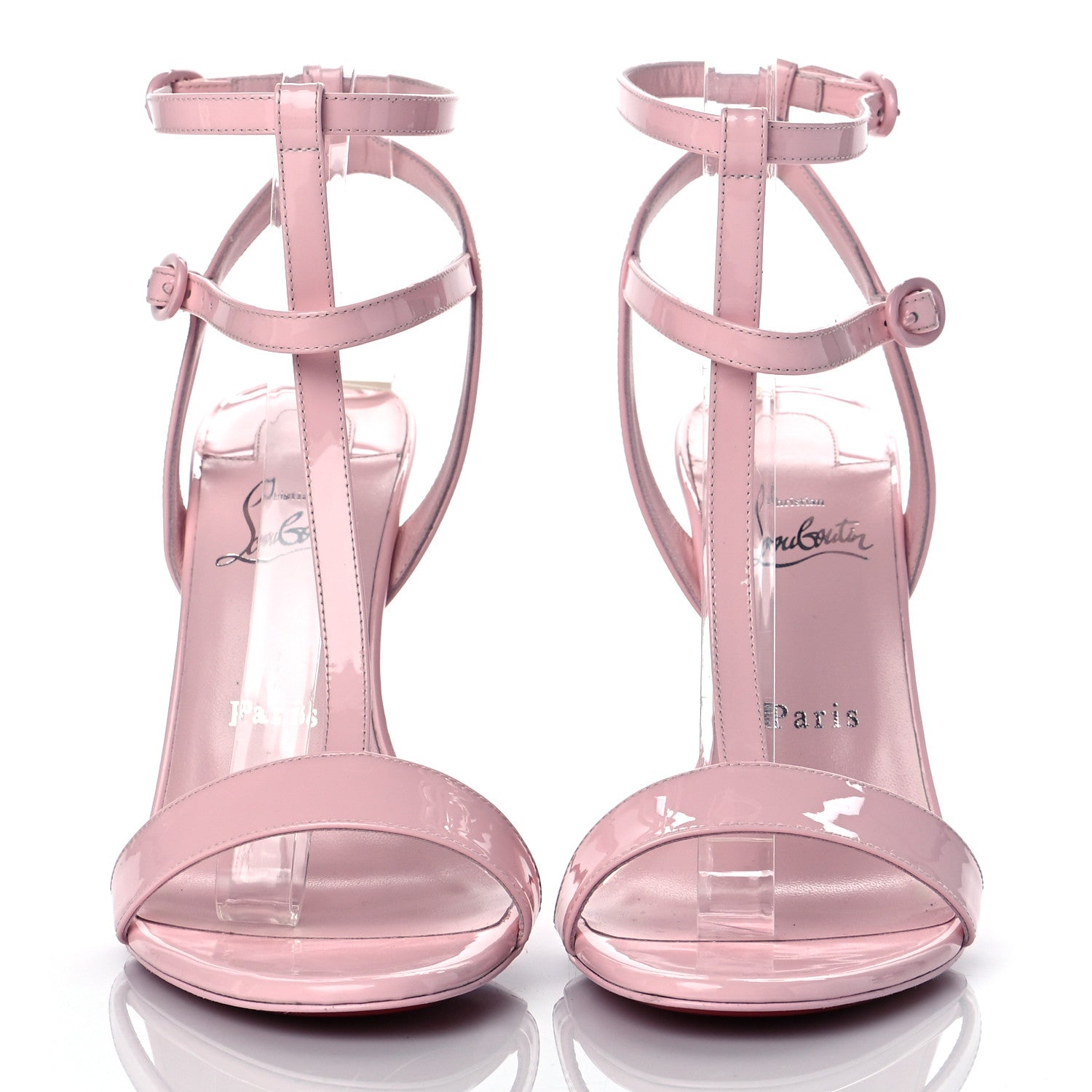 Christian Louboutin Patent Mara 100 Sandals 39.5 Poupee 2 of 8