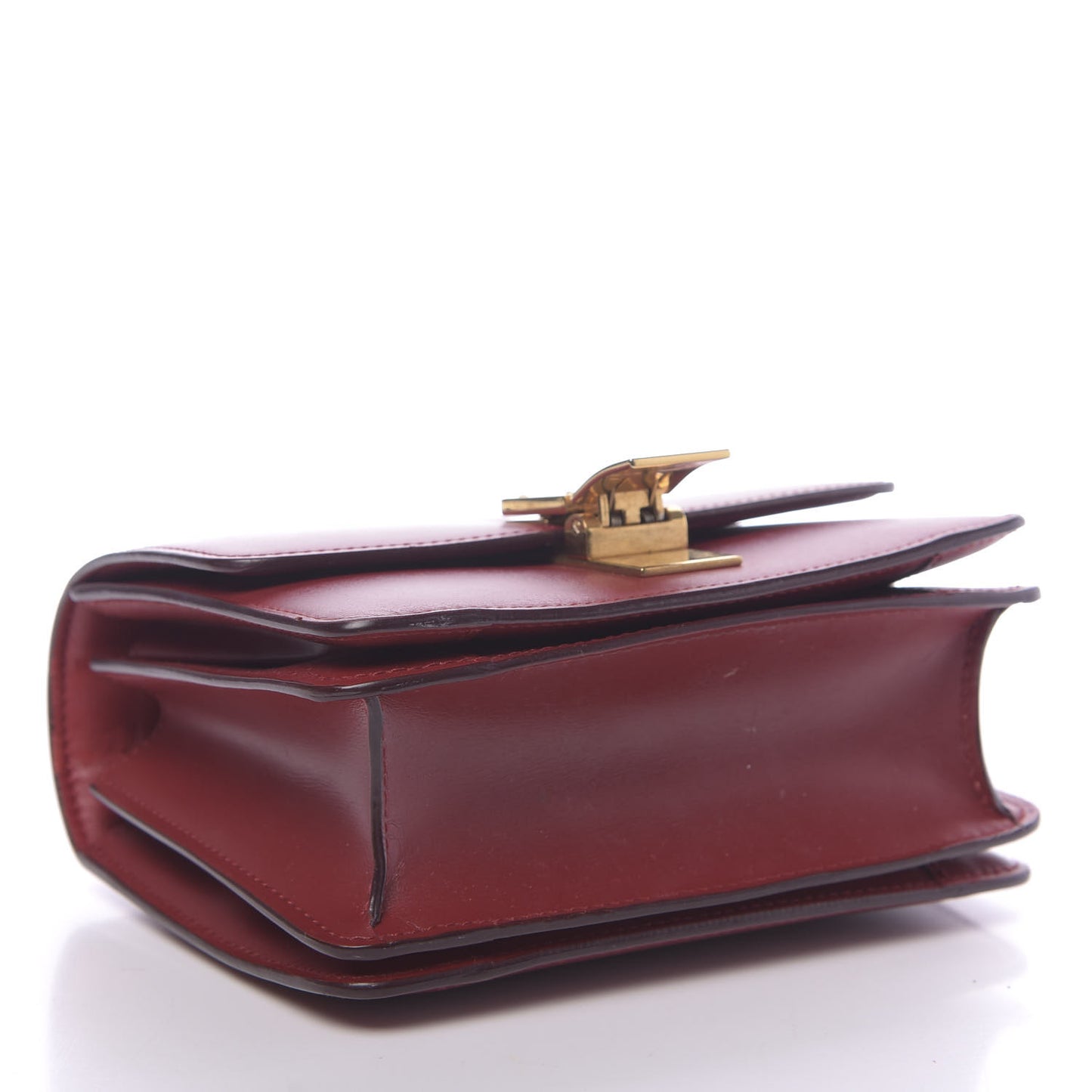 Box Calfskin Small Classic Box Flap Bag Red