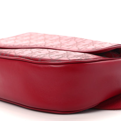 Christian Dior Galaxy Calfskin Oblique World Tour Saddle Belt Bag Red 8 of 8