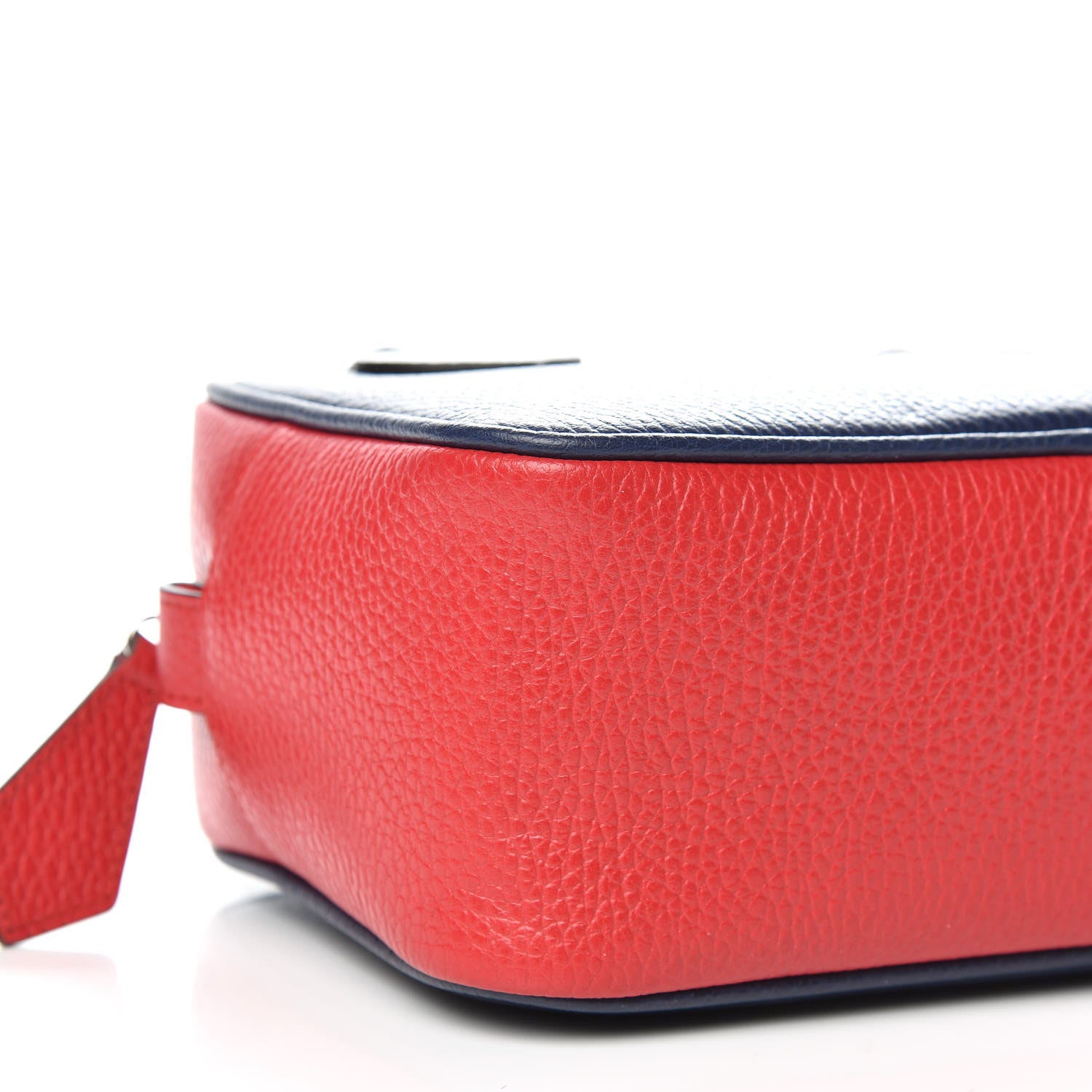 Gucci Calfskin Kids Heart Top Handle Bag Blue Hibiscus Red 5 of 10