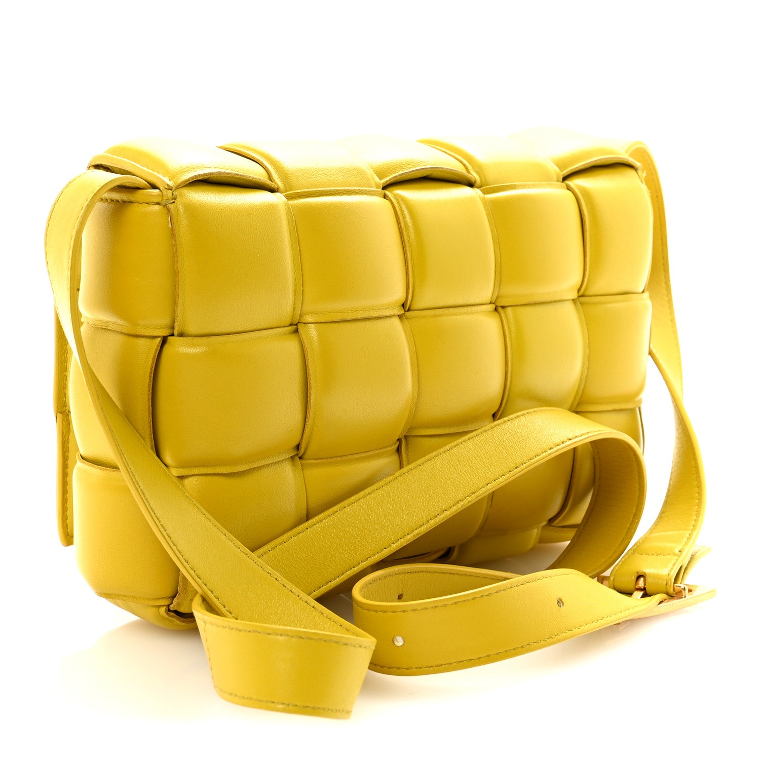 Bottega Veneta Nappa Maxi Intreccio Padded Cassette Crossbody Bag Buttercup 3 of 9