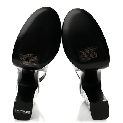 Gucci Guccissima Horsebit Platform 70/160mm Slingback Mules 38.5 Black 6 of 10