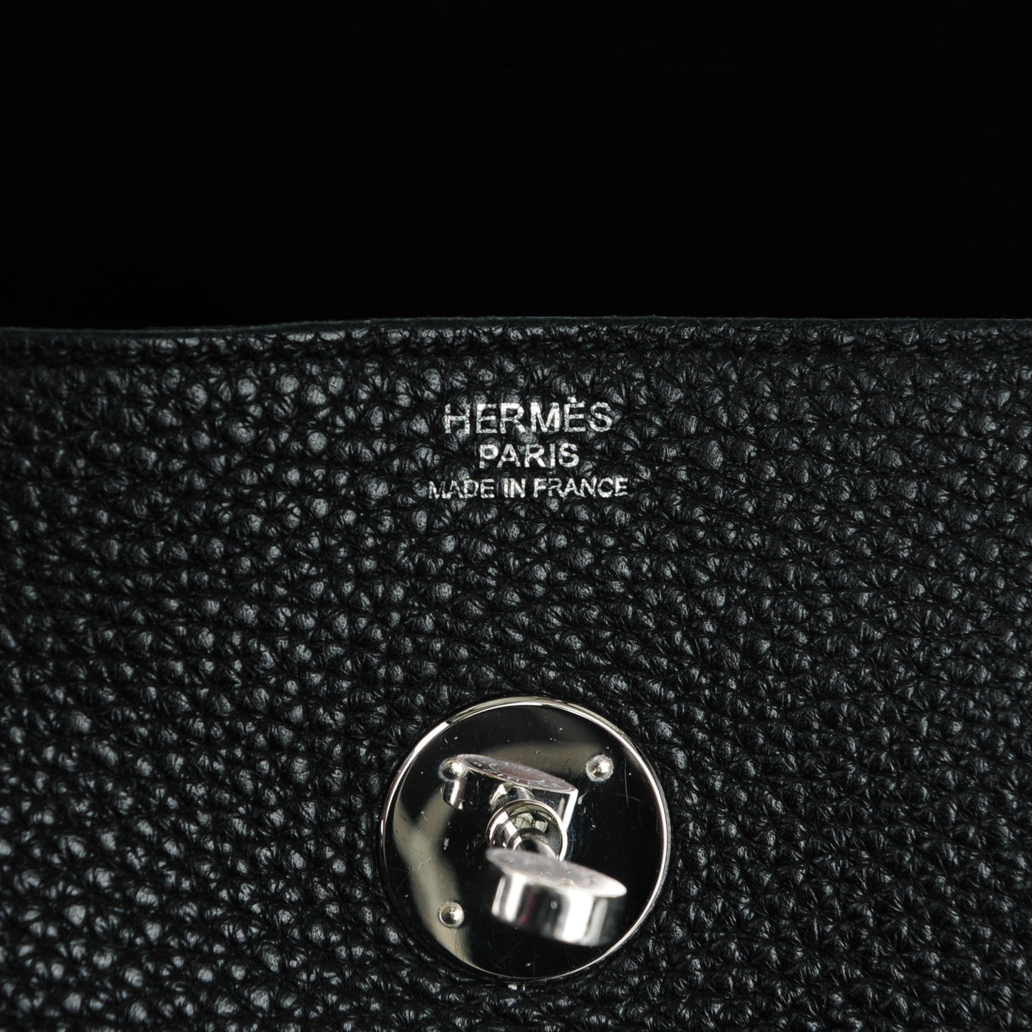 Hermes Taurillon Clemence Lindy 34 Black 6 of 7