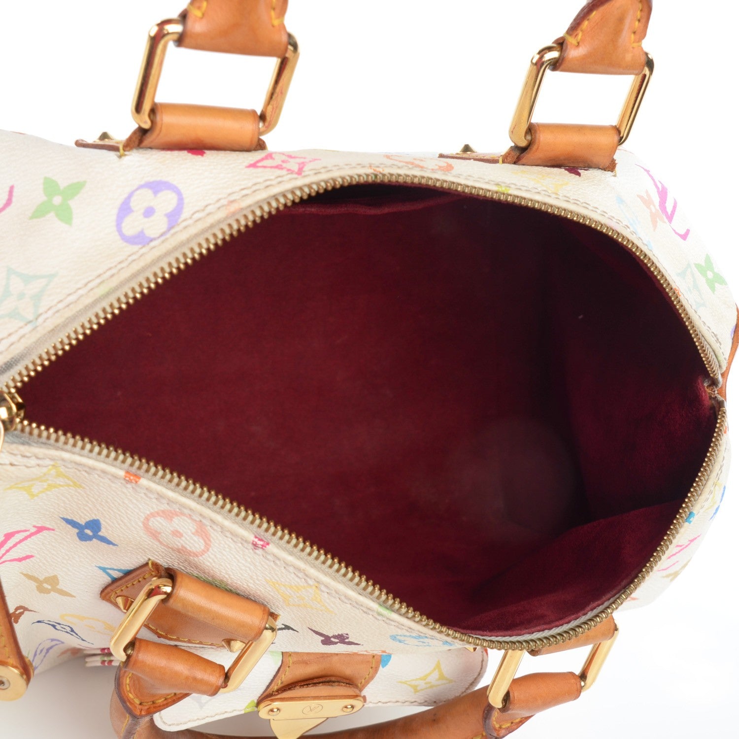 Louis Vuitton Monogram Multicolor Speedy 30 White 5 of 9