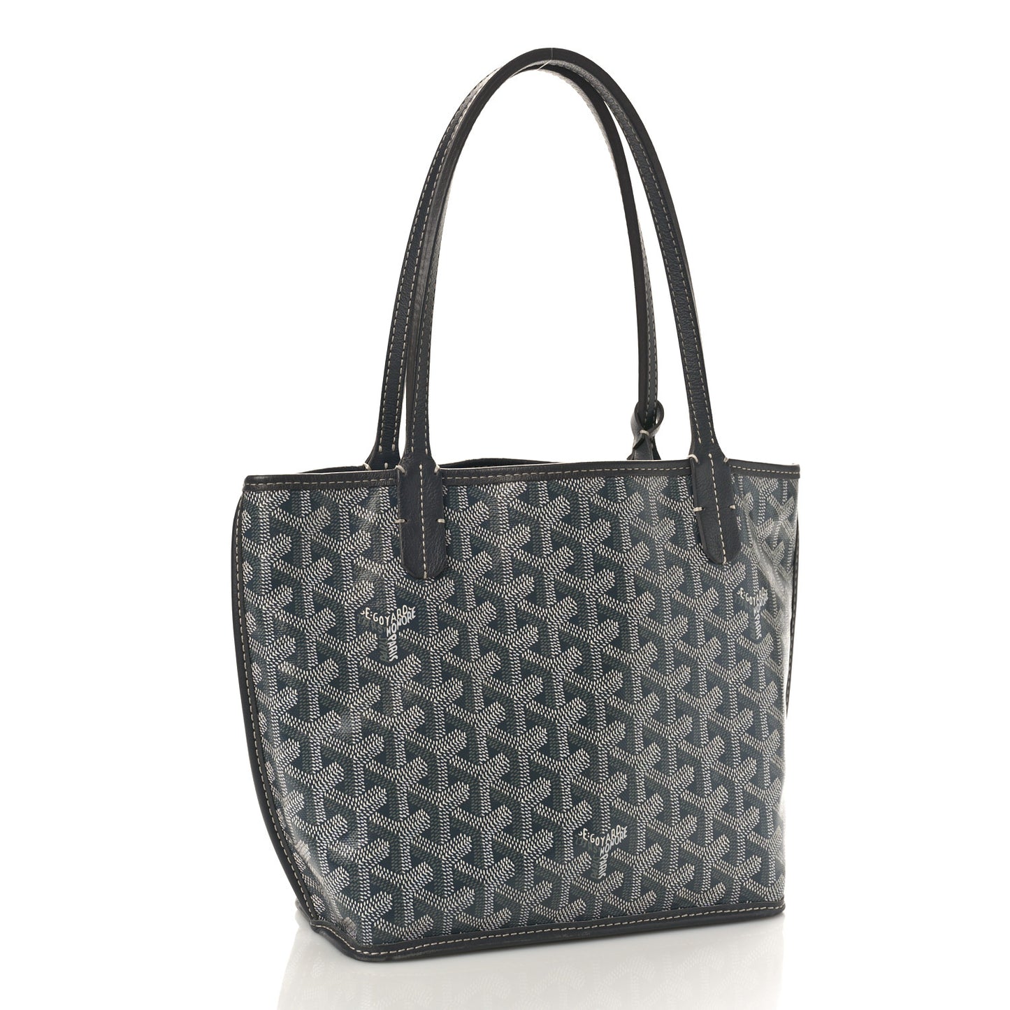 Goyardine Reversible Mini Anjou Grey