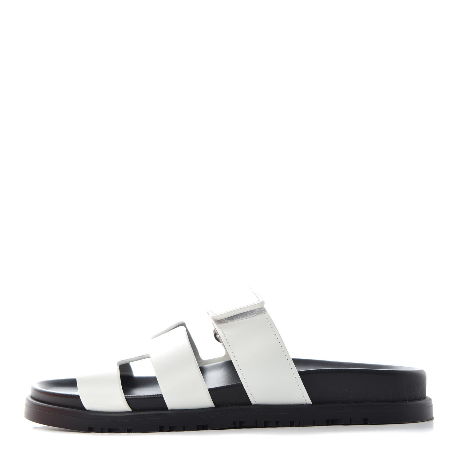 Hermes Calfskin Womens Chypre Sandals 36 White 1 of 11