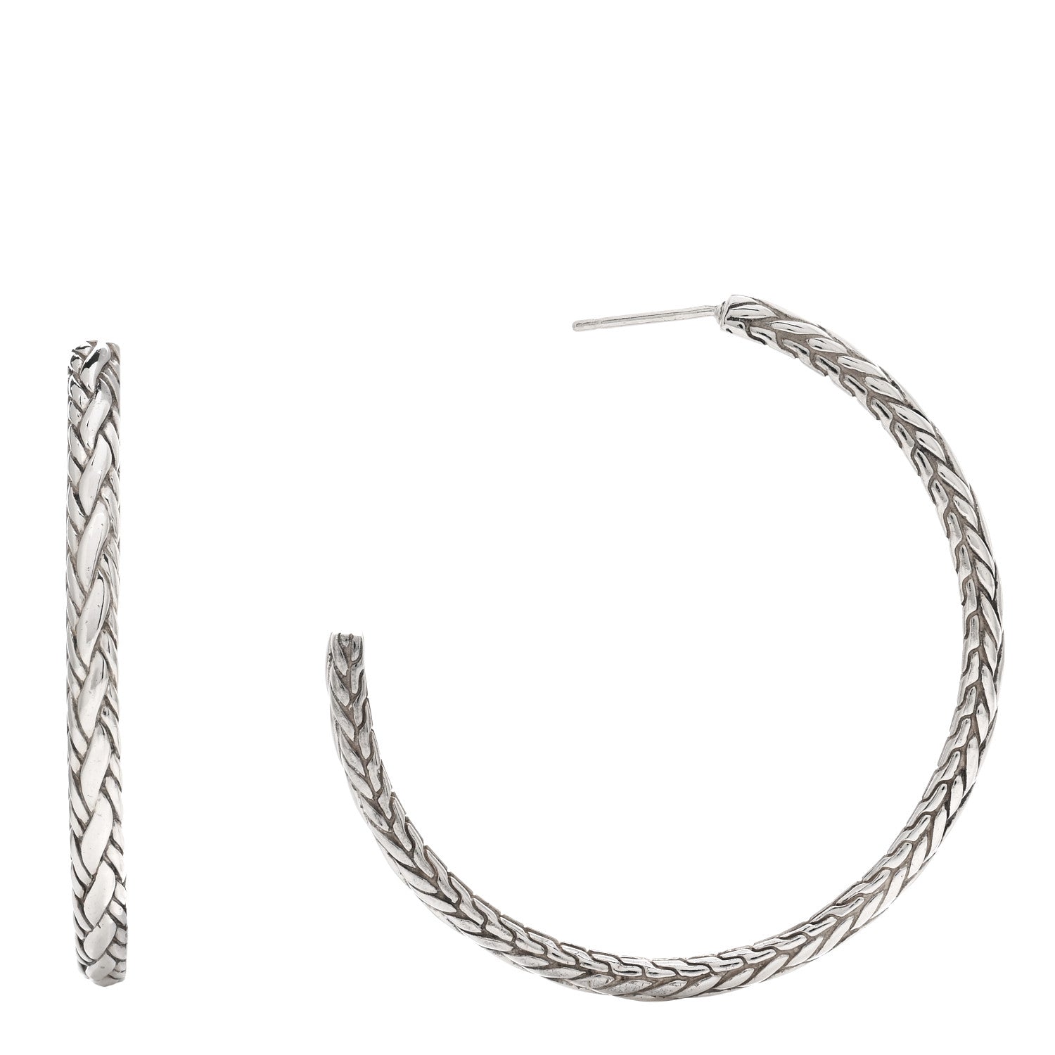 John Hardy Classic Chain Kepang Hoop Earrings 1 of 4
