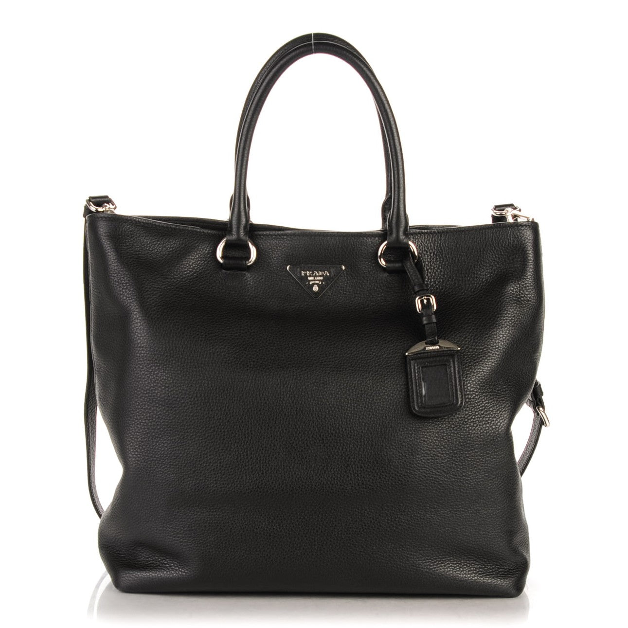 Vitello Daino Tote Nero Black